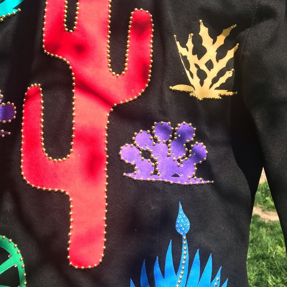 WESTERN JACKET WITH RIVETS & RHINESTONE EMBELLISHMENTS - Picture 9 of 14